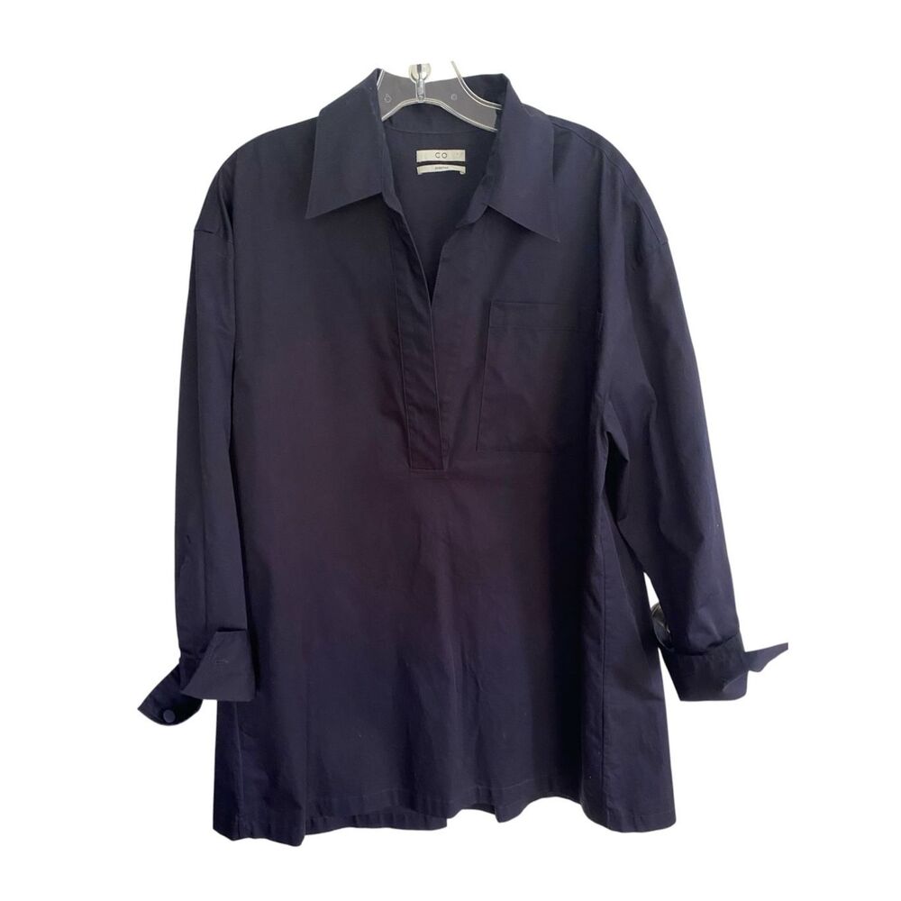 CO Essential Navy Blue 100% Cotton Tunic Sz XL